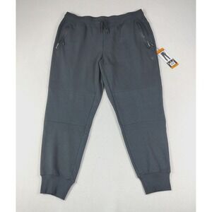 Spyder Active Pants Men's 2XL Black Joggers Reflective Zipper Pockets Activewear